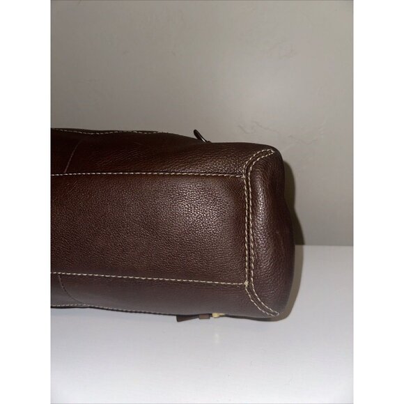 Michael Michael Kors Brown Leather Gold Buckle Purse - Picture 8 of 14